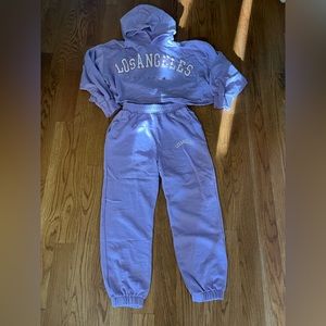 SET!! 2 pieces!! Zara cropped hoodie and matching bottoms